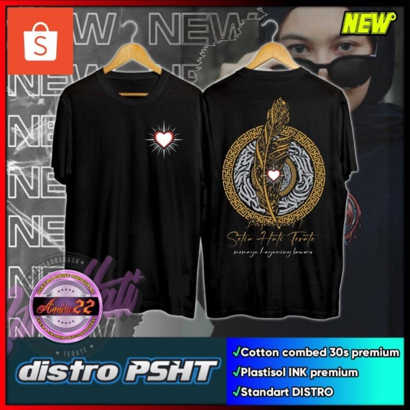 Ori KAOS PSHT DESIGN KALIGRAFI SIMPLE KEREN (KODE B1) PANJANG