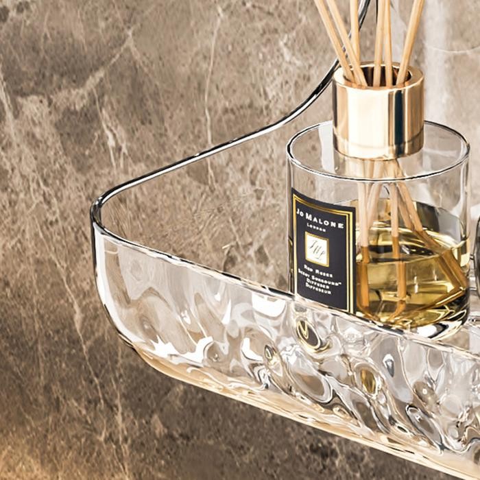 Top116 Rak Gantung Dinding Acrylic / Rak Gantung Kamar Mandi Acrylic / Rak Dinding / Rak Gantung