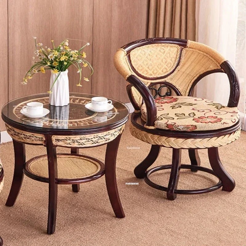 Chinese Rattan Garden Furniture Sets Household Patio Furniture Outdoor Set Leisure Table and Chair