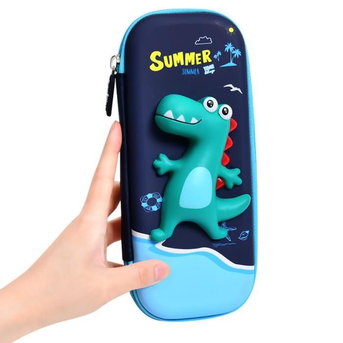

Kotak Pensil 3D Model Korea Motif Cute Cartoon Bahan Eva Waterproof Stationery
