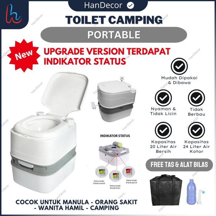 PORTABLE TOILET CAMPING OUTDOOR 24 LITER TOILET CAMPING PORTABLE