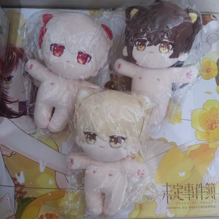 unofficial genshin 20 cm doll - kazuha, aether, zhongli