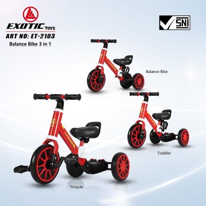 BALANCE BIKE ET-2103 (3 in 1) EXOTIC