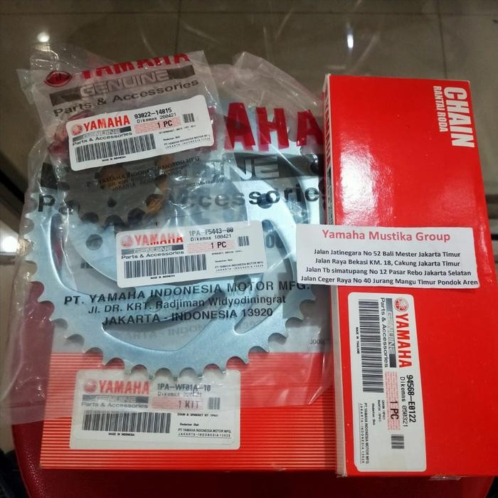 Gear set Vixion NVL / Rantai set Vixion NVL original yamaha