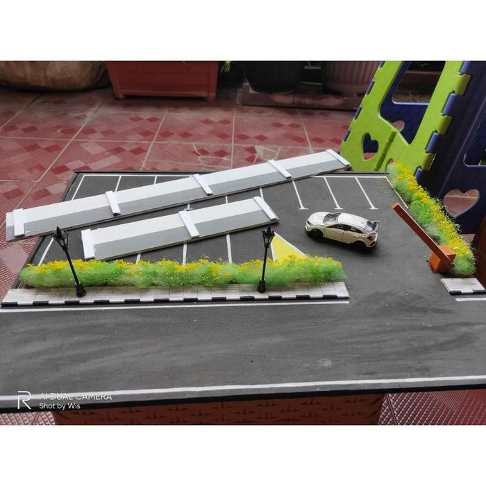 Diorama Diecast - Diorama Parkiran Diorama Parkir Mobil Miniatur Parki