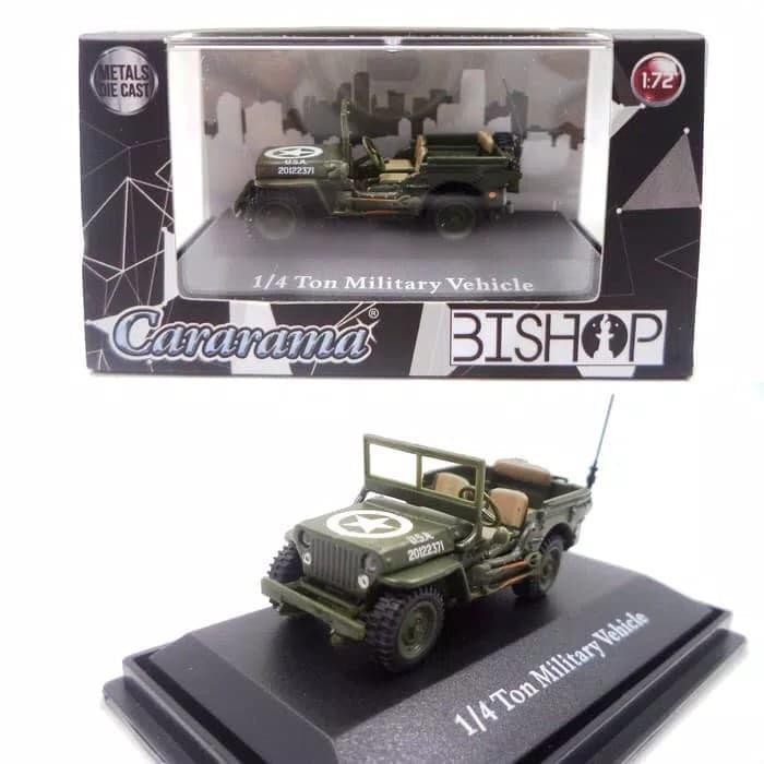 Diecast Jeep 1/4 Ton Military Vehicle By Cararama