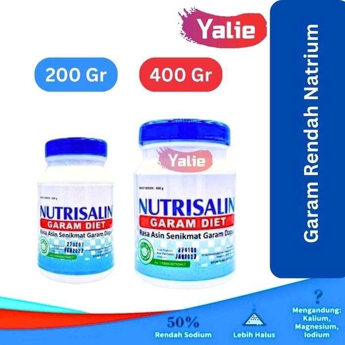 

ASLI NUTRISALIN Garam Rendah Natrium 200gr 400gr READY STOCK