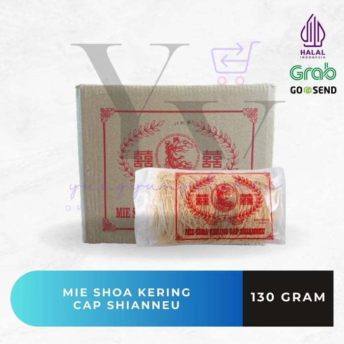 

1 Dus Isi 30 Bungkus Mie Shoa / Mieshoa / Miesoa Kering Cap Shianneu / Dewi 130 gram