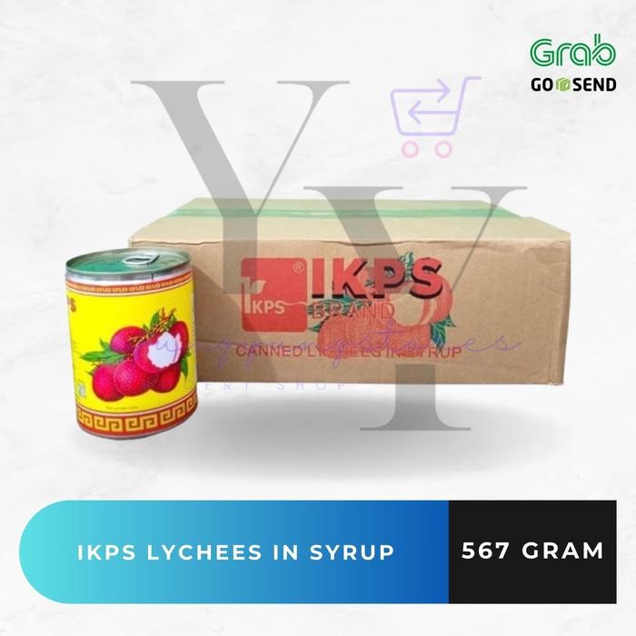 

1 Dus Isi 12 Kaleng IKPS Lychees in syrup / Leci Kaleng 567 gram