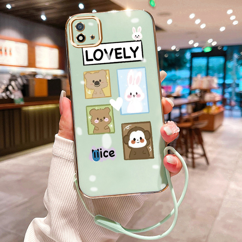 Casing Hp Untuk Realme C20 C20A C11 2021 C11 2020 Case Casing pola Binatang lucu Kesing HP Cesing Si