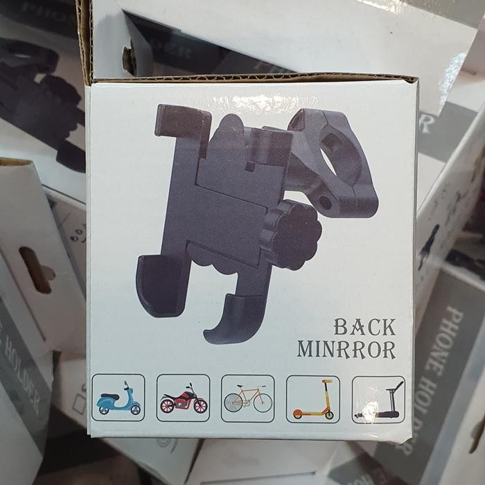 Holder Hp Motor & Sepeda Besi /Holder Hp Stang Sepeda/Holder Hp Spion Handphone Motorcycle
