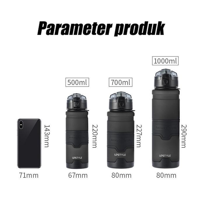 Botol Air Minum 1 Liter Botol Minum Sports Water Bottle Large Capacity Drink Bottle Bpa Free