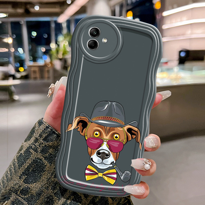 Casing Hp Untuk Samsung Galaxy A04 A04E A04s F04 M04 Case Casing Graffiti Anjing HP Kesing gelombang