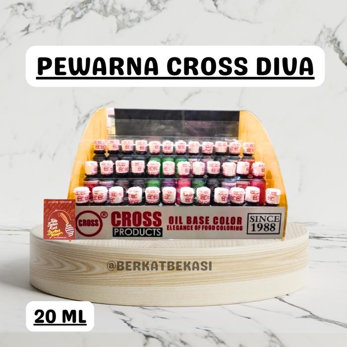

PEWARNA MAKANAN DIVA CROSS 20 ML / LIQUID ICING / FOOD COLOR / COLOUR