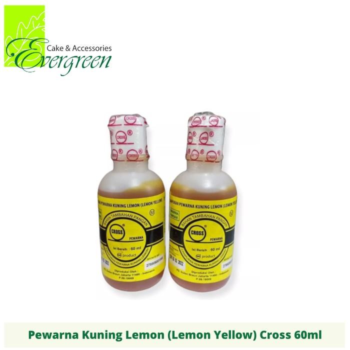

Pewarna Makanan Cross Kuning Lemon (Lemon Yellow) 60ml
