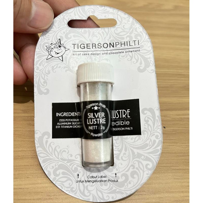 

Lustre Dust Silver 2gr Tigerson Philty bubuk Silver