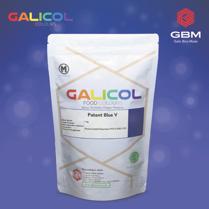 

Pewarna Makanan Patent Blue V Merk Galicol - Packaging 1 Kg