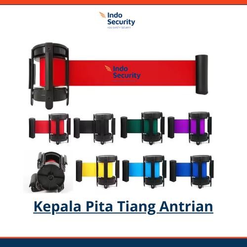 

Queue Ribbon 2M Kepala Tiang Antrian / Pita Roll Tiang Antrian