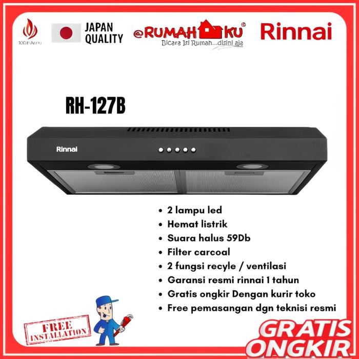 Cooker Hood Rinnai Rh-127B Slim Cooker Hood