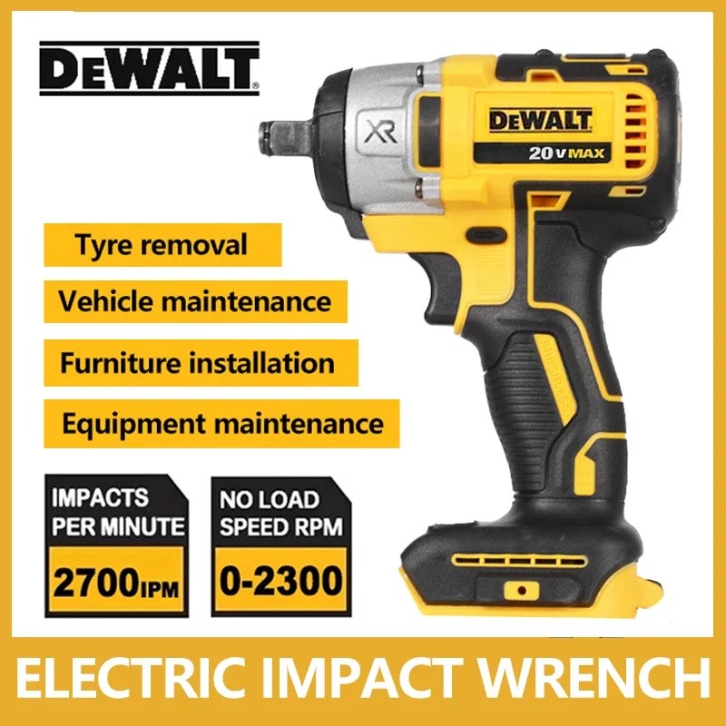 Dewalt DCF880 Cordless Impact Wrench 20V Original 2300RPM Rechargeable 13MM Electric Lithium Battery