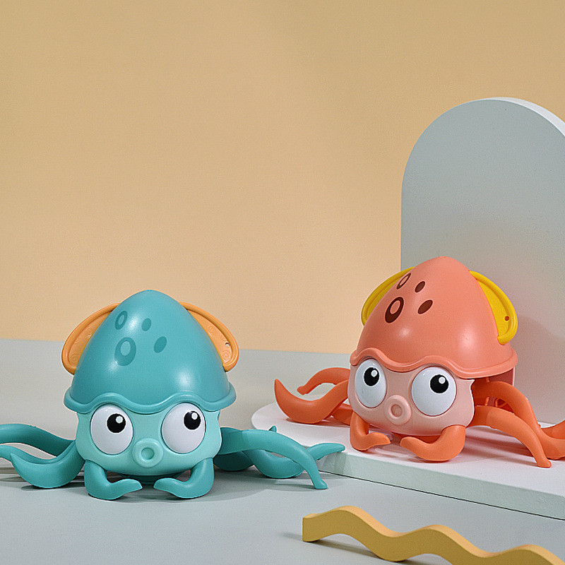 Children'S Dragging Octopus Toy Winding Simulation Swimming Bathroom Octopus