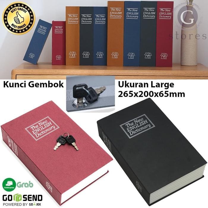brankas buku + kunci gembok large kode 1179
