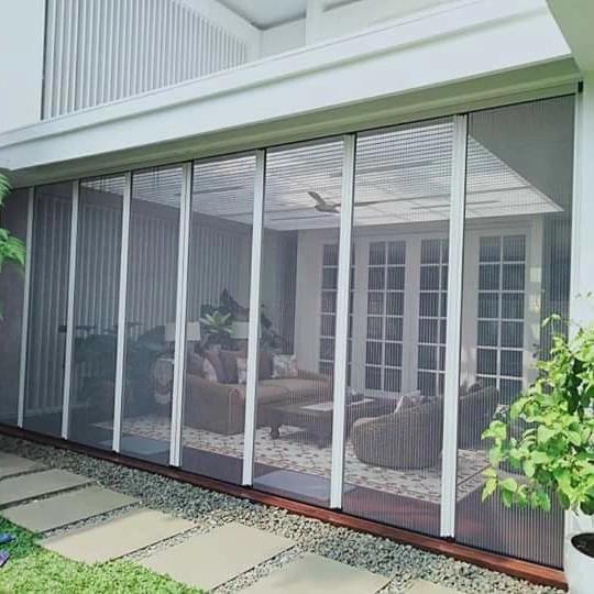 kawat nyamuk lipat khusus Pintu 2 panel