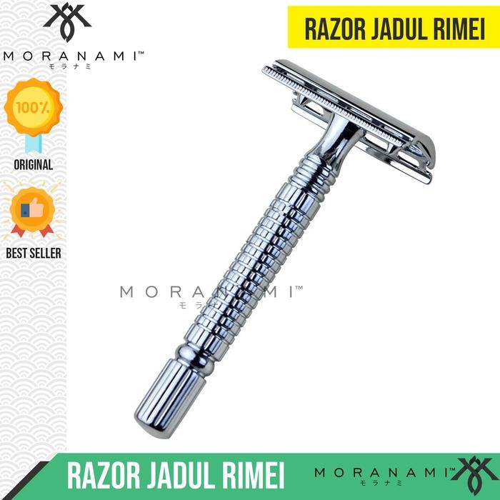 Pisau Cukur Jenggot Cukur Kumis Razor Stainless Isi Silet Rimei