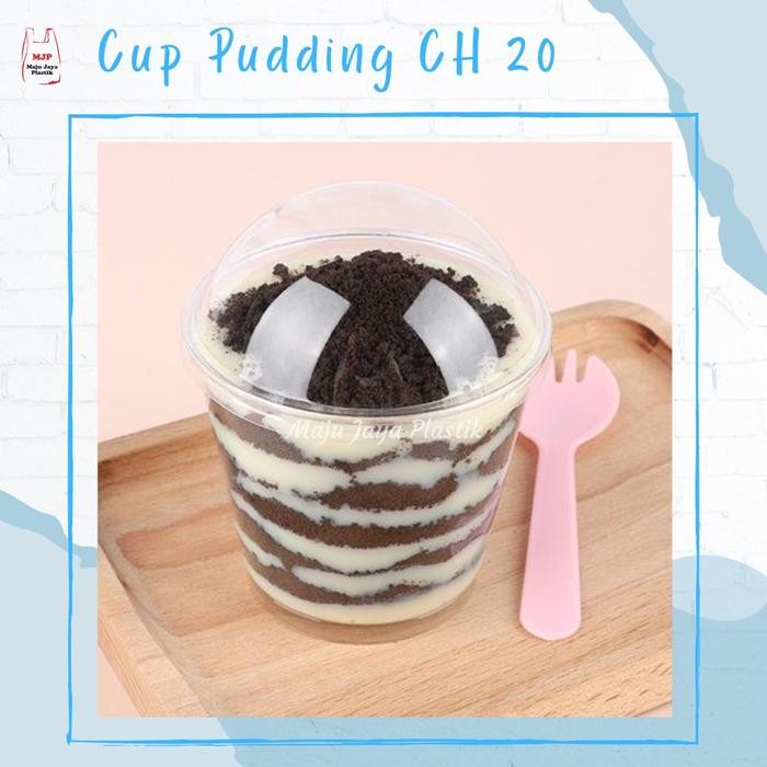 (Isi 10pcs) Cup Dessert Pudding CH 20 24 Gelas Puding CH 24 Gelas Agar Acrylic