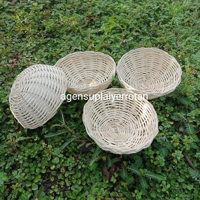(Allthebest) keranjang rotan mini sarang rotan mangkok rotan keranjang buah