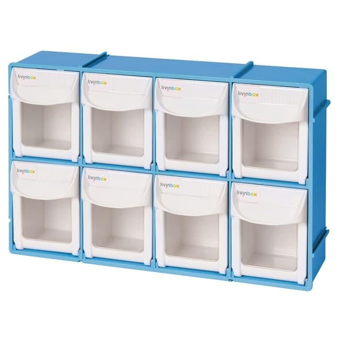 

Fo-308 Bins Tempat Penyimpanan Baut 8 Laci Shuter Livinbox