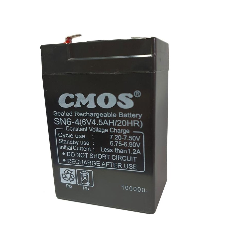 Batery Aki Emergency Lamp 6V Baterai Lampu Emergency Cmos Sn6-4