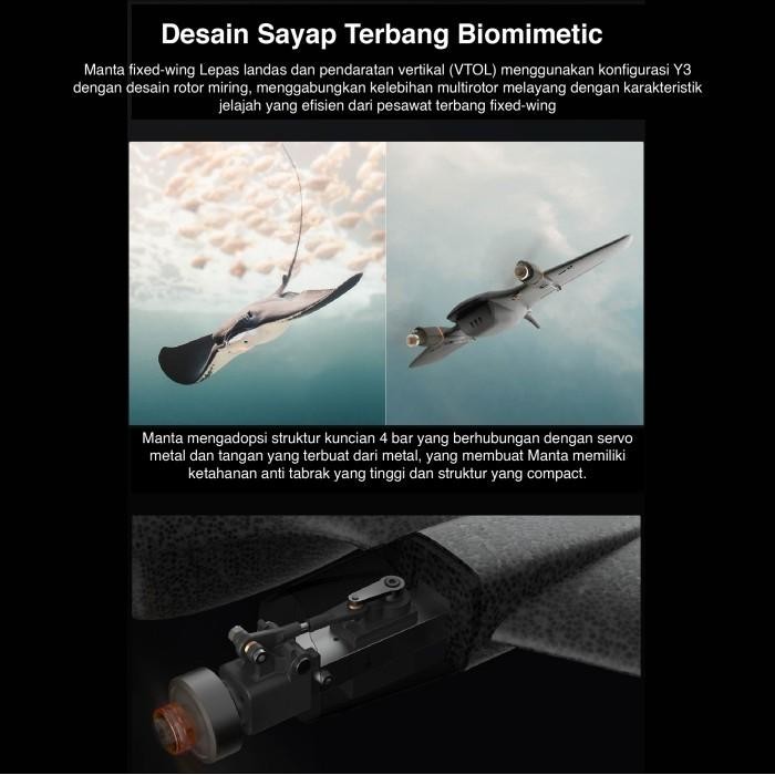 Ready Fimi Manta Drone Vtol Fixed Wing Pnp-Fc-Version Original Terbaru
