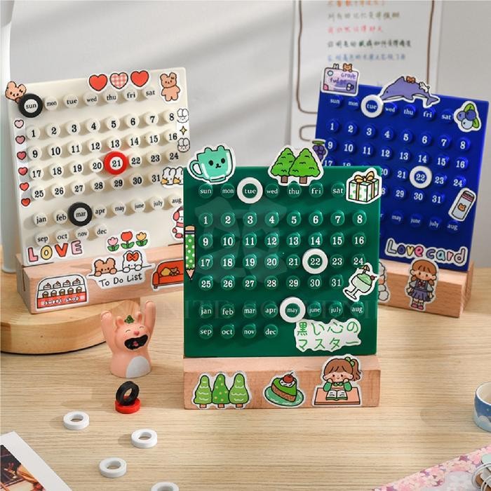

Kalender Meja DIY BONUS Sticker / DIY Desk Calender FREE Sticker
