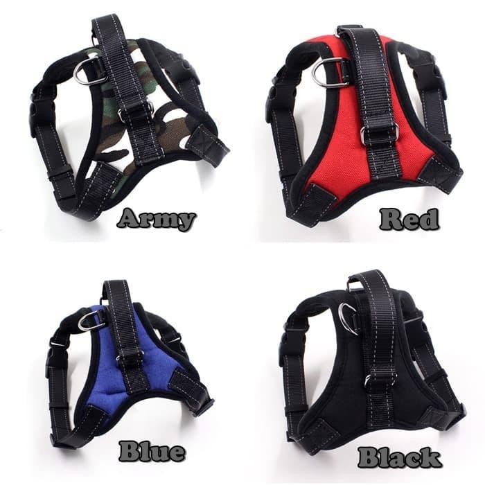 Rose_Merah Pl024 Dog Body Harness (Size S) Tali Badan Anjing Harness Anjing Kuat