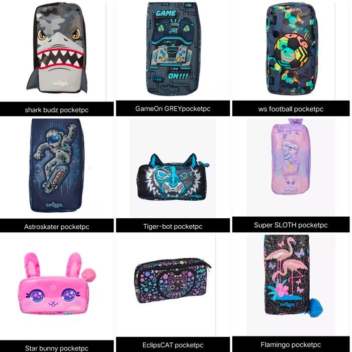 

SMIGGLE POCKET PENCIL CASE BOY - GIRL/ TEMPET PENSIL / KOTAK PENSIL
