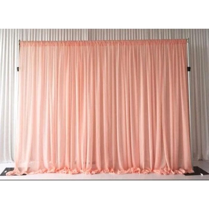 backdrop tinggi 4 meter background latar belakang kain filamin polos zsku48 Spanduk Pernikahan Luar