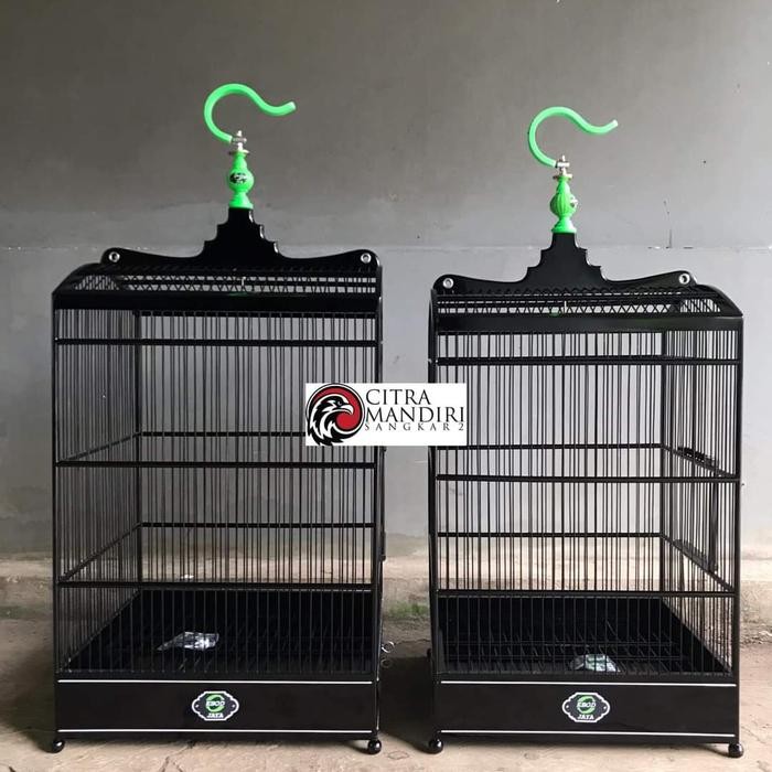 Sangkar Kandang Burung Kotak No 1 & 2 Ebod Jaya Lis Warna Original