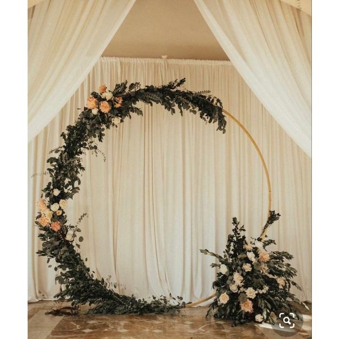 DEKORASI SERBAGUNA backdrop lingkaran 97 READY STOCK besi