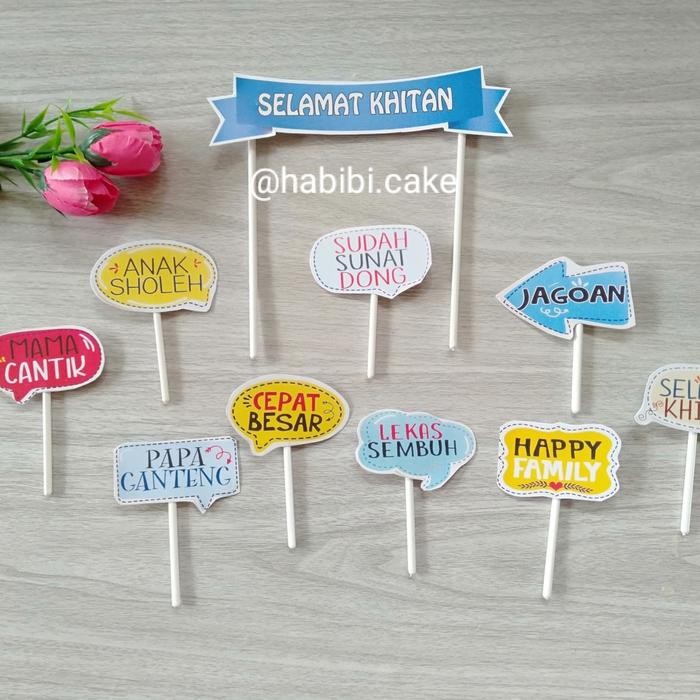 topper cake khitan / hiasan kue khitan
