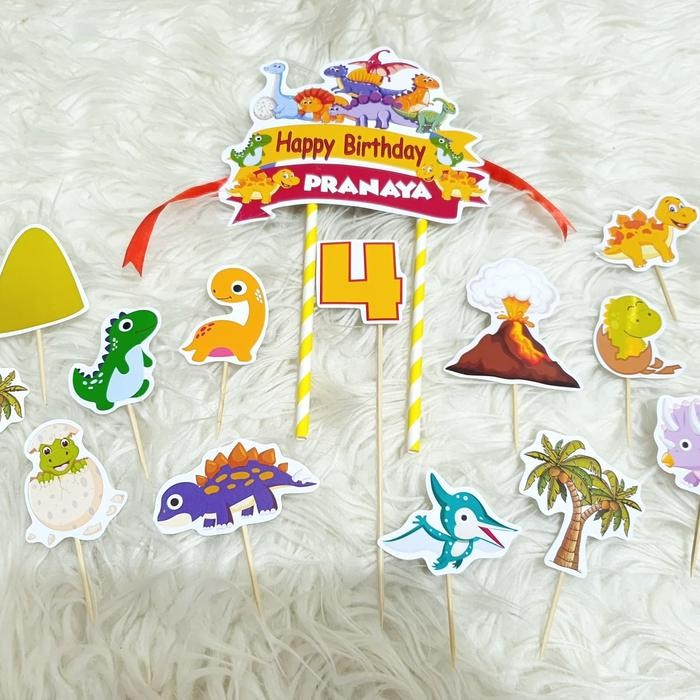 topper dinosaurus 2 / hiasan cake dinosaurus