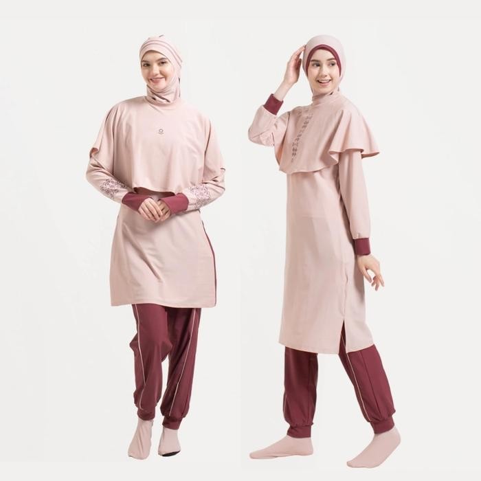 (Allthebest) POLITE SWIM Baju Renang Muslimah 5Shark Modest Premium