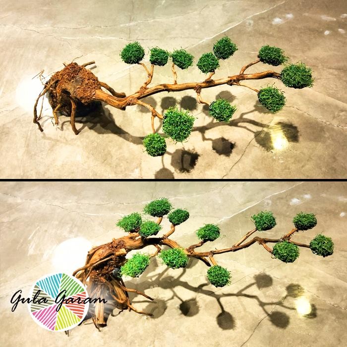 Bonsai Buaya Plastik Tanaman Aquascape Artificial Hiasan Aquarium Ikan Hias Air Tawar / Laut