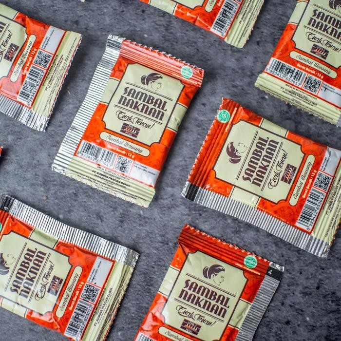 

SAMBAL NAKNAN: Sambal Bawang Merah Kemasan Sachet 12 gram / Level 3 (Pedas Medium)