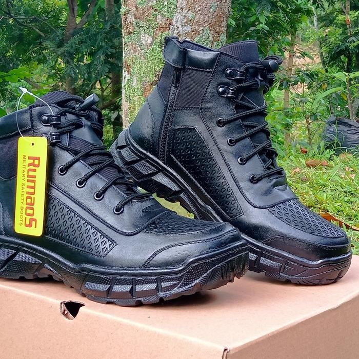 Eiger - Sepatu Kets Tactical Rumaos/Sepatu Hiking Kulit Sapi Asli