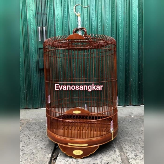 Kandang burung murai no 2 BnR coklat reborn logo baru