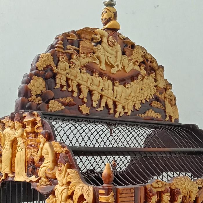 SANGKAR/KANDANG KOTAK UKIR JATI PREMIUM NO. 2