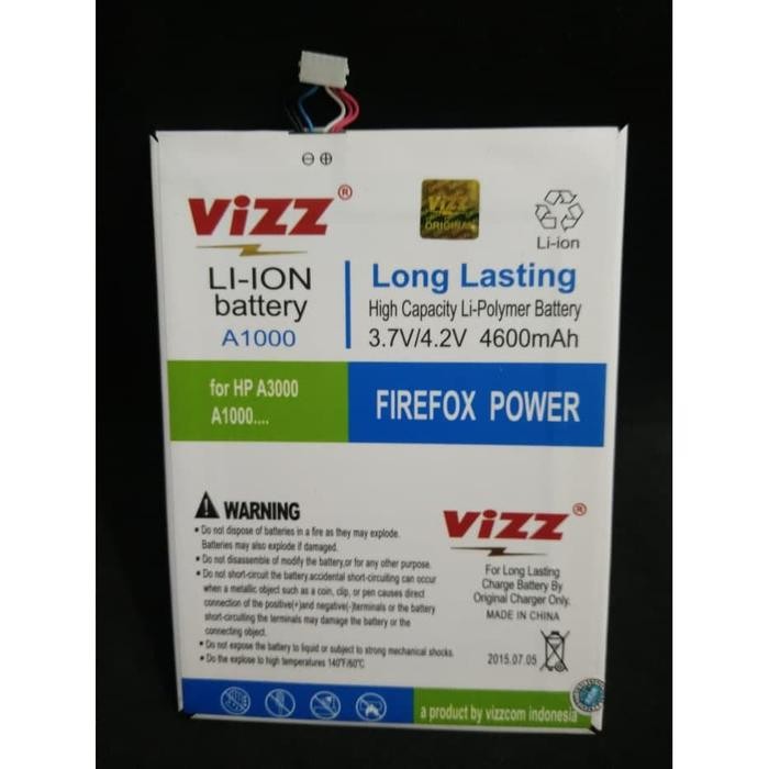 Baterai Batre Vizz Lenovo Tab A1000 A3000