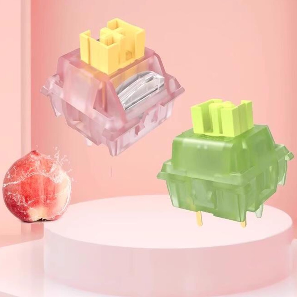 Outemu Silent Peach V3 Switch Lubed Silent Lemon V3 Switches Mechanical Keyboard Linear Tactile 5Pin