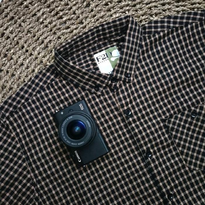 NEW Kemeja Flanel F2D DISTRO Lengan Panjang Nyaman Tebal Kotak Panjang Wanita BAHAN SEMI WOOL Lembut